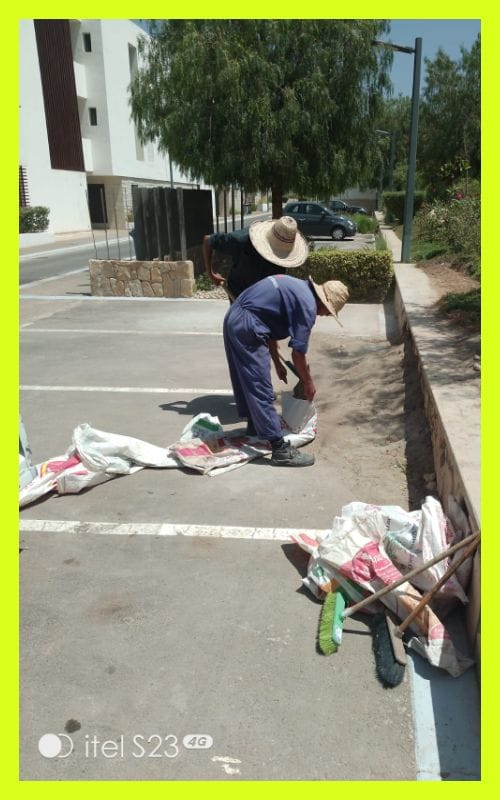 Nettoyage après construction